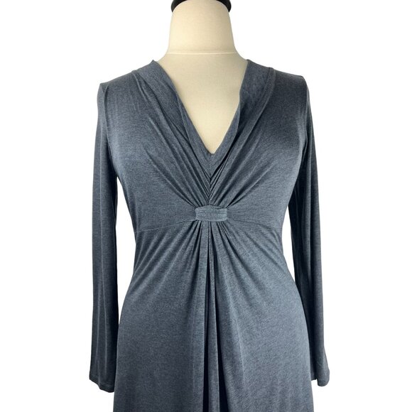 FALL Back to School Minimalist Luxury BODEN Grey Knit Maxi Dress, Women's 10L - Picture 2 of 16